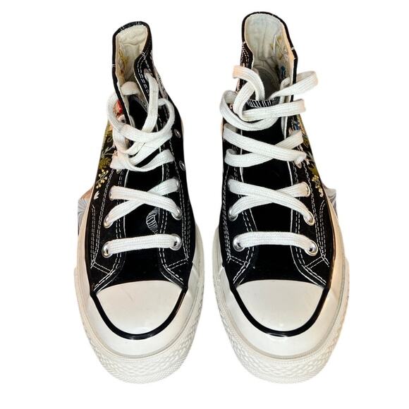 Chuck Taylor Embroidered HIgh Tops Black - Picture 3 of 8